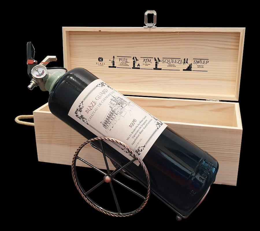 Red Wine Bottle Fire Extinguisher