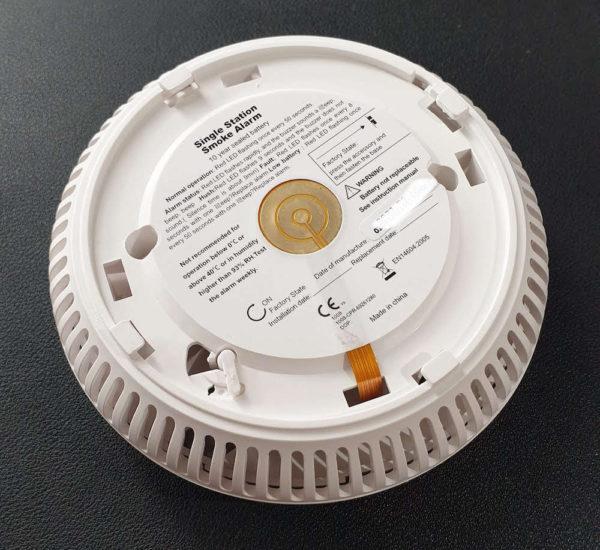 Wifi Interconnect Smoke Detector Back
