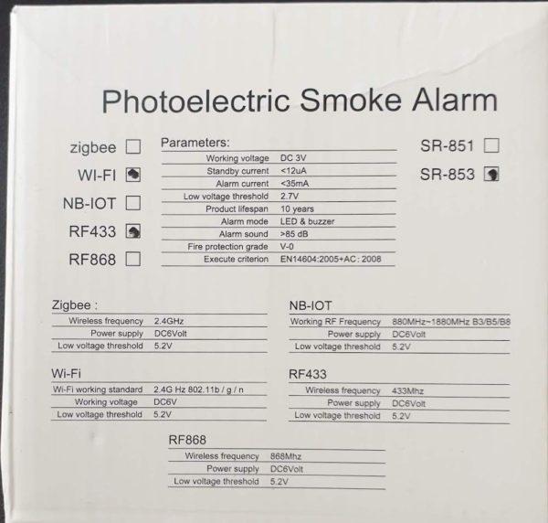 Wifi Interconnect Smoke Detector Specs