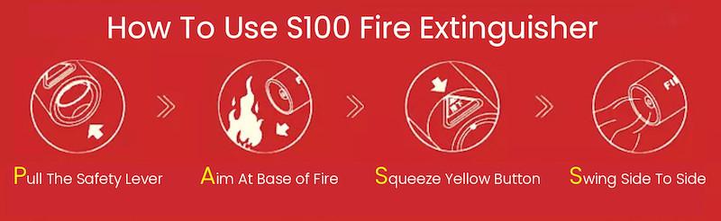 How To Use S100 Fire Extinguisher